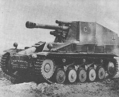 Picture of a Wespe Self Propelled Gun